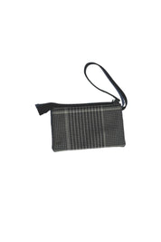 Grey Houndstooth RL Wristlet