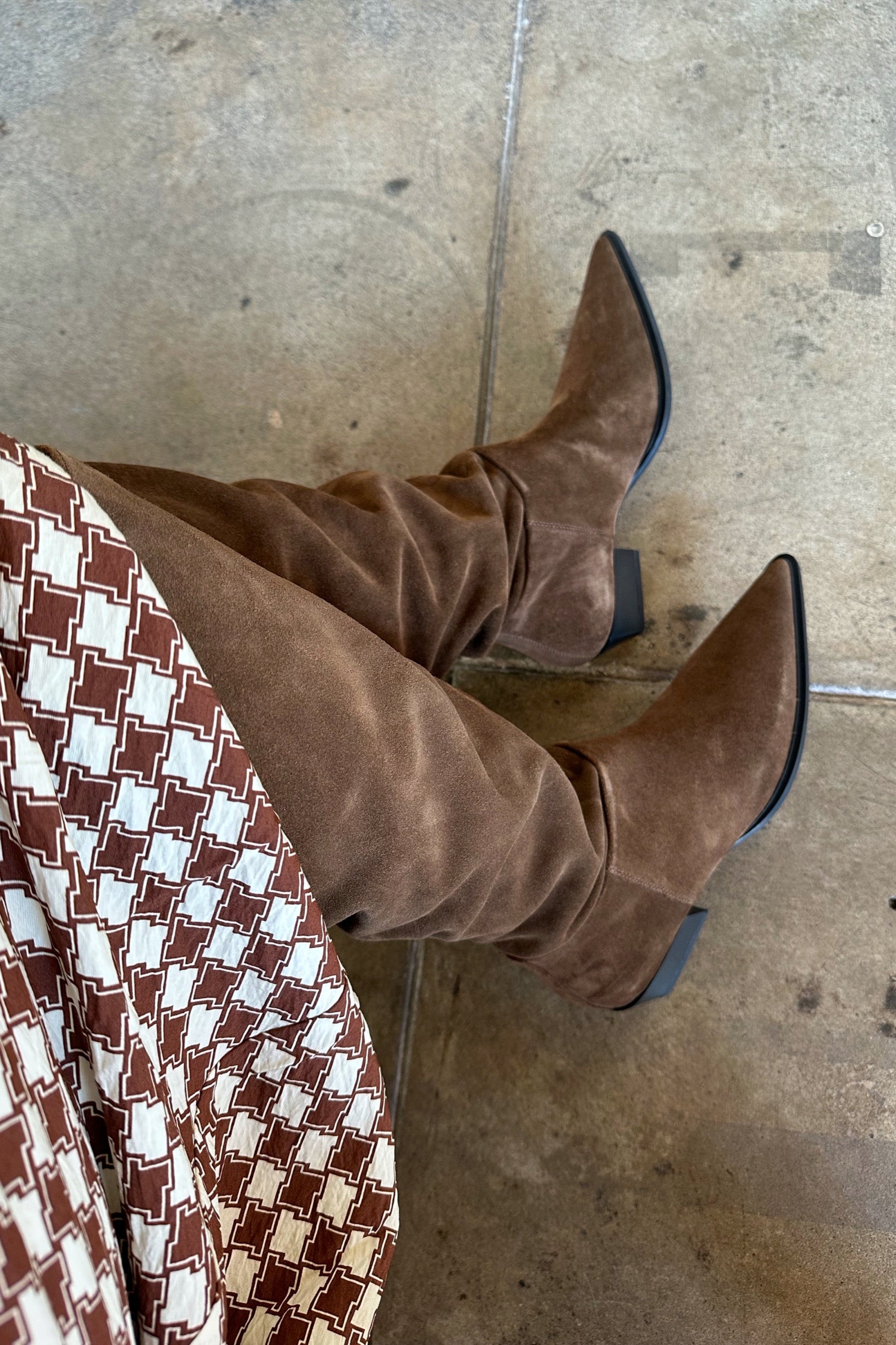 Brown Suede Cassie Boot