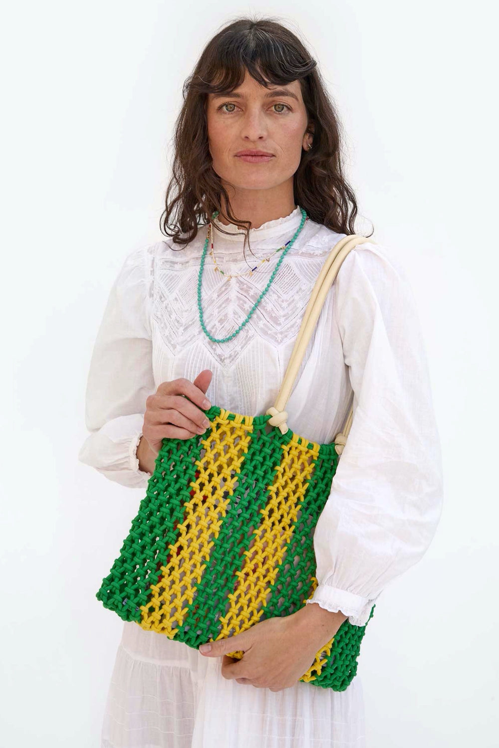 Emerald + Yellow Sandy Bag