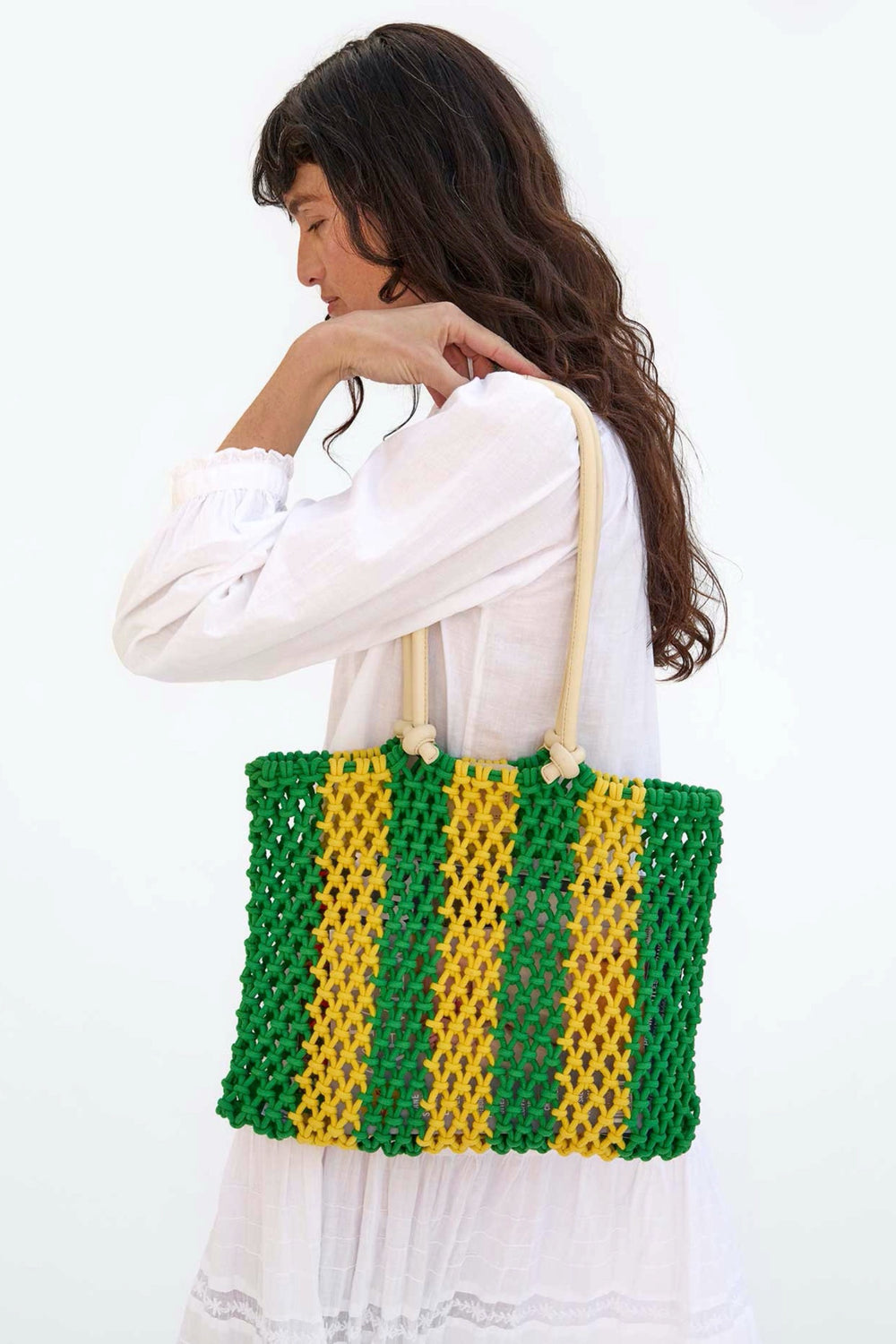 Emerald + Yellow Sandy Bag