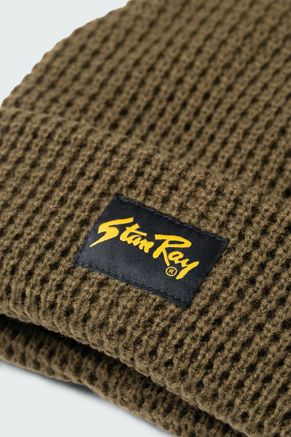 Olive Waffle Beanie