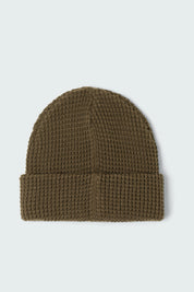 Olive Waffle Beanie