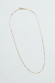 Gold Box Chain Necklace