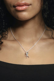 Silver Charm Cherub Necklace