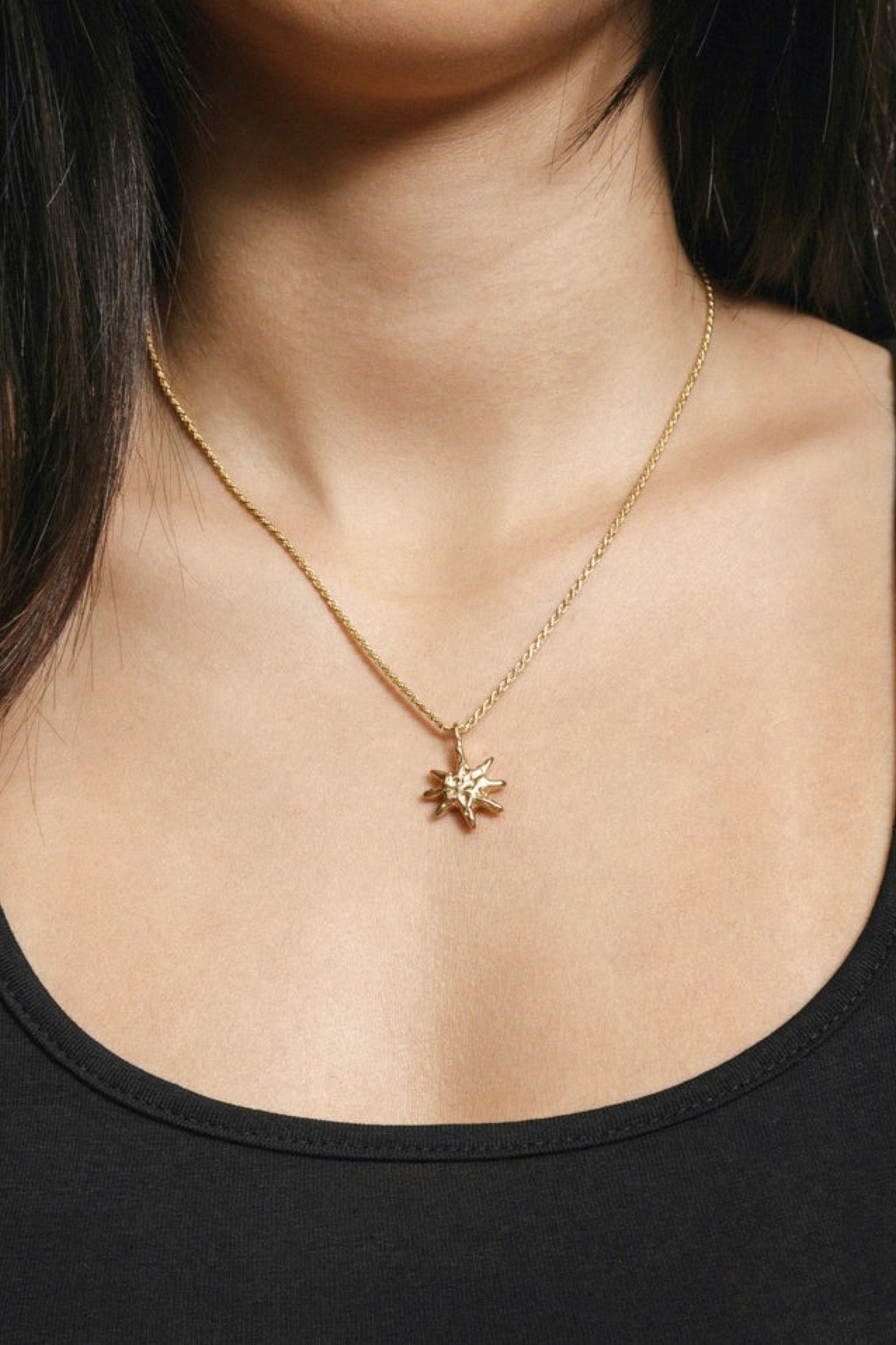 Gold Solar Necklace