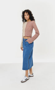 Ecru Pointelle Knit Sweater