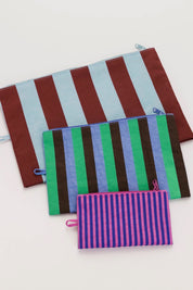 Vacation Stripe Mix Go Pouch Set