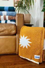 Buckhorn Brown Sun Plush Throw