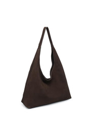 Chocolate Suede Amber Hobo Bag