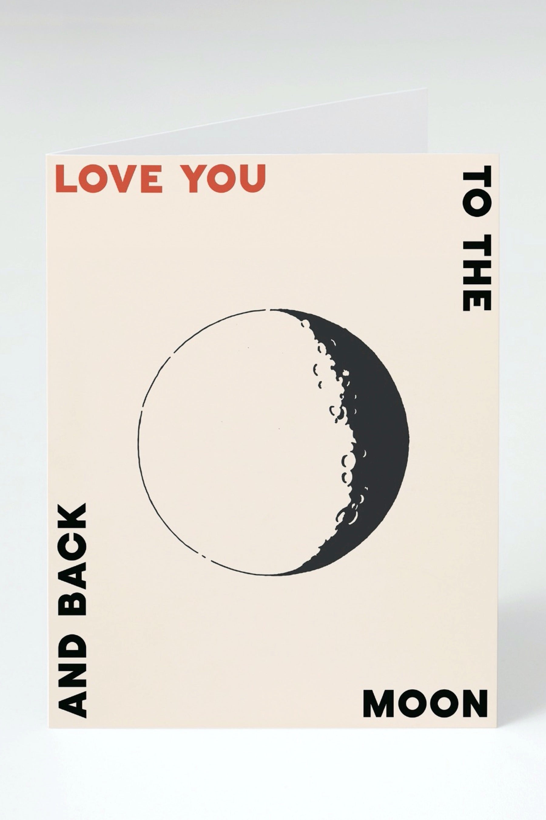 Love You To The Moon Card