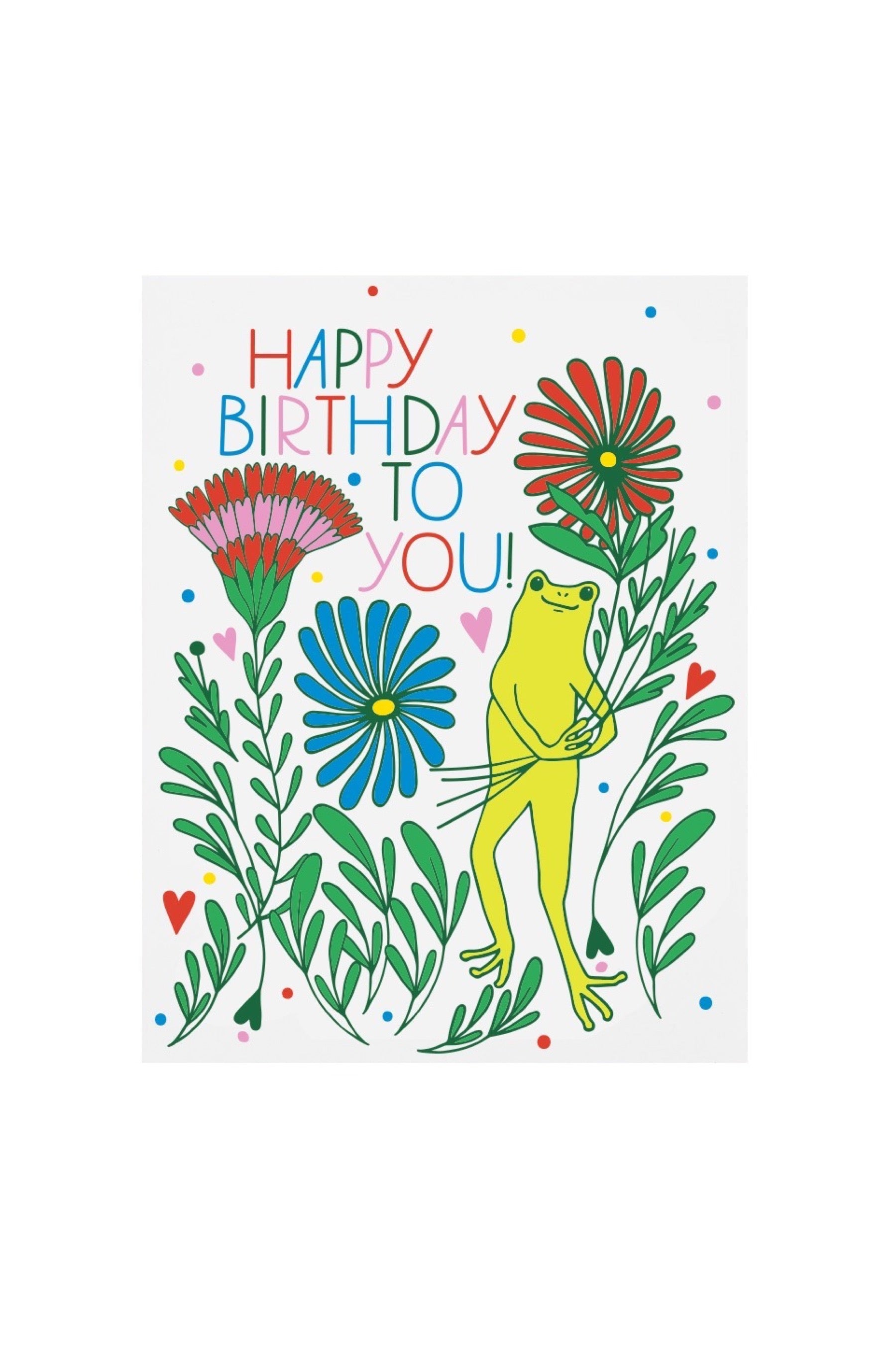 Froggy Bouquet Card