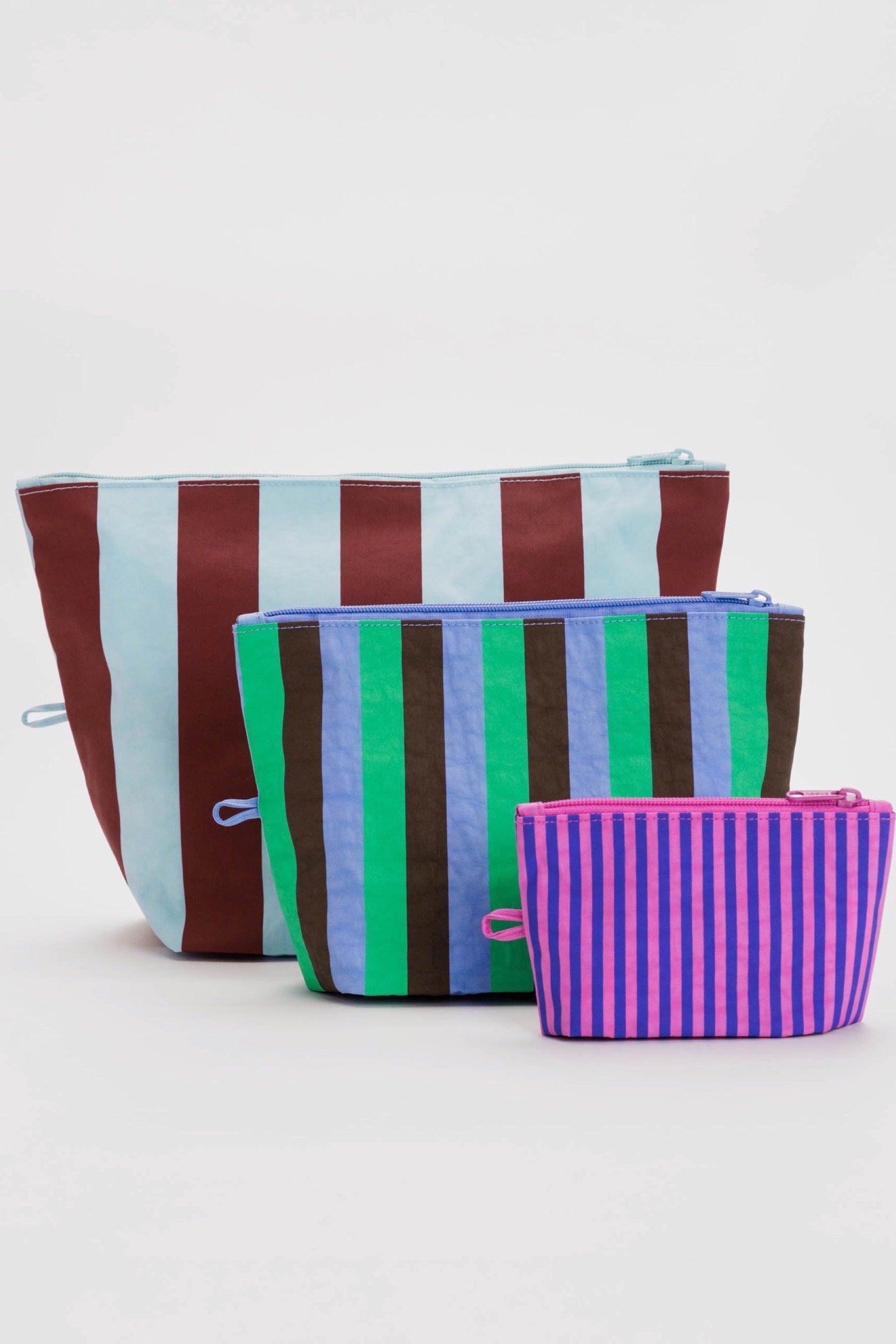 Vacation Stripe Mix Go Pouch Set