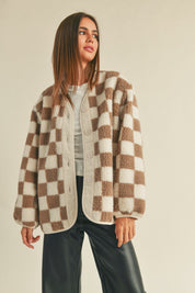 Mocha Checker Jacket