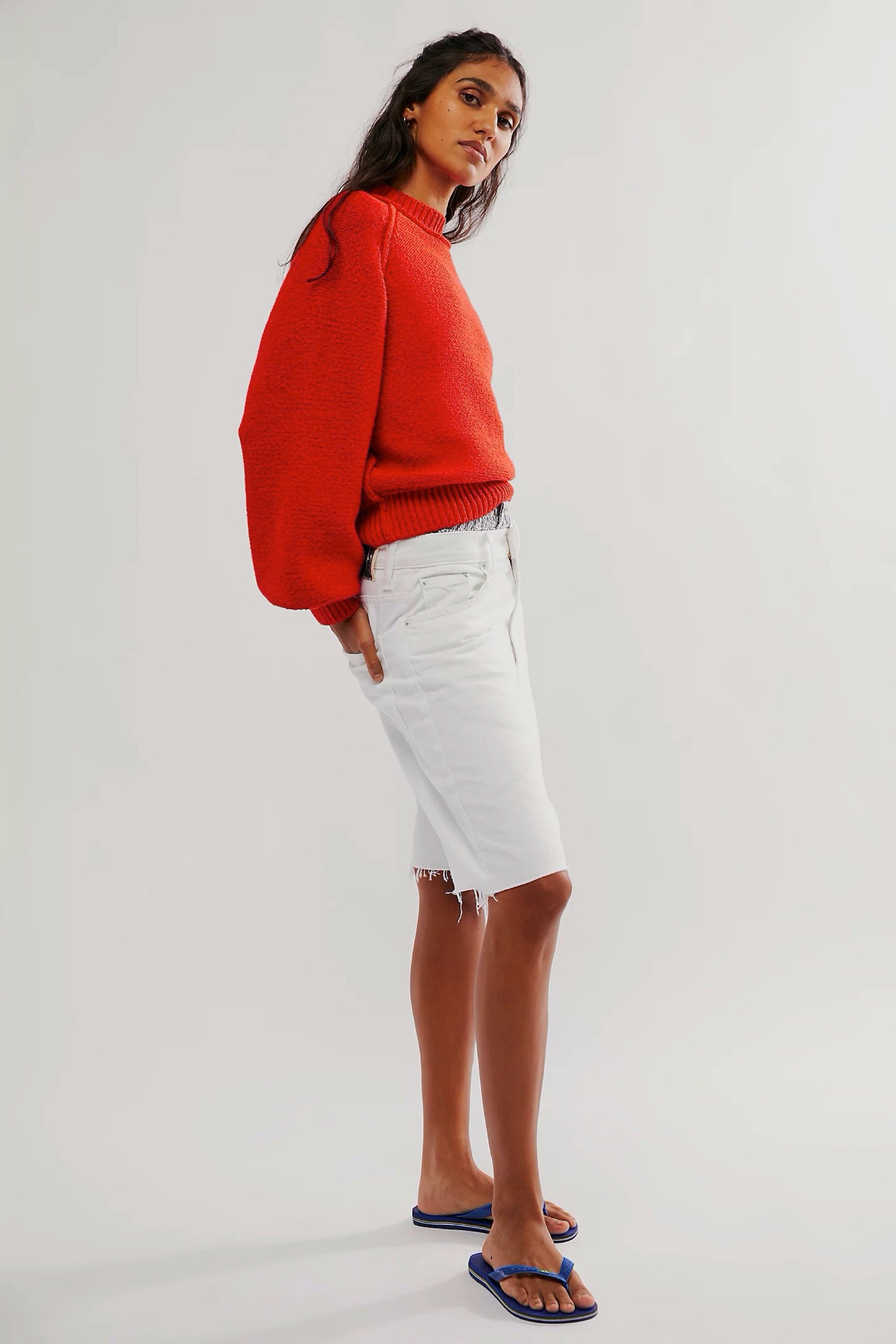 Fiery Red Riley Pullover