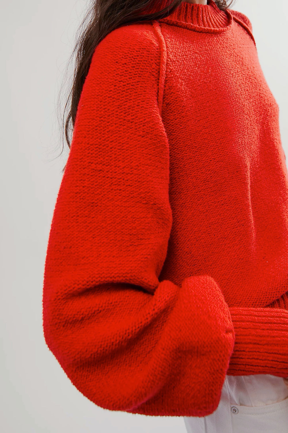 Fiery Red Riley Pullover