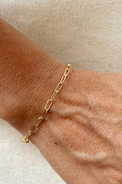 Gold Paperclip Bracelet