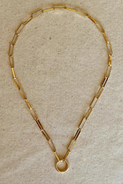 Gold Paperclip Necklace