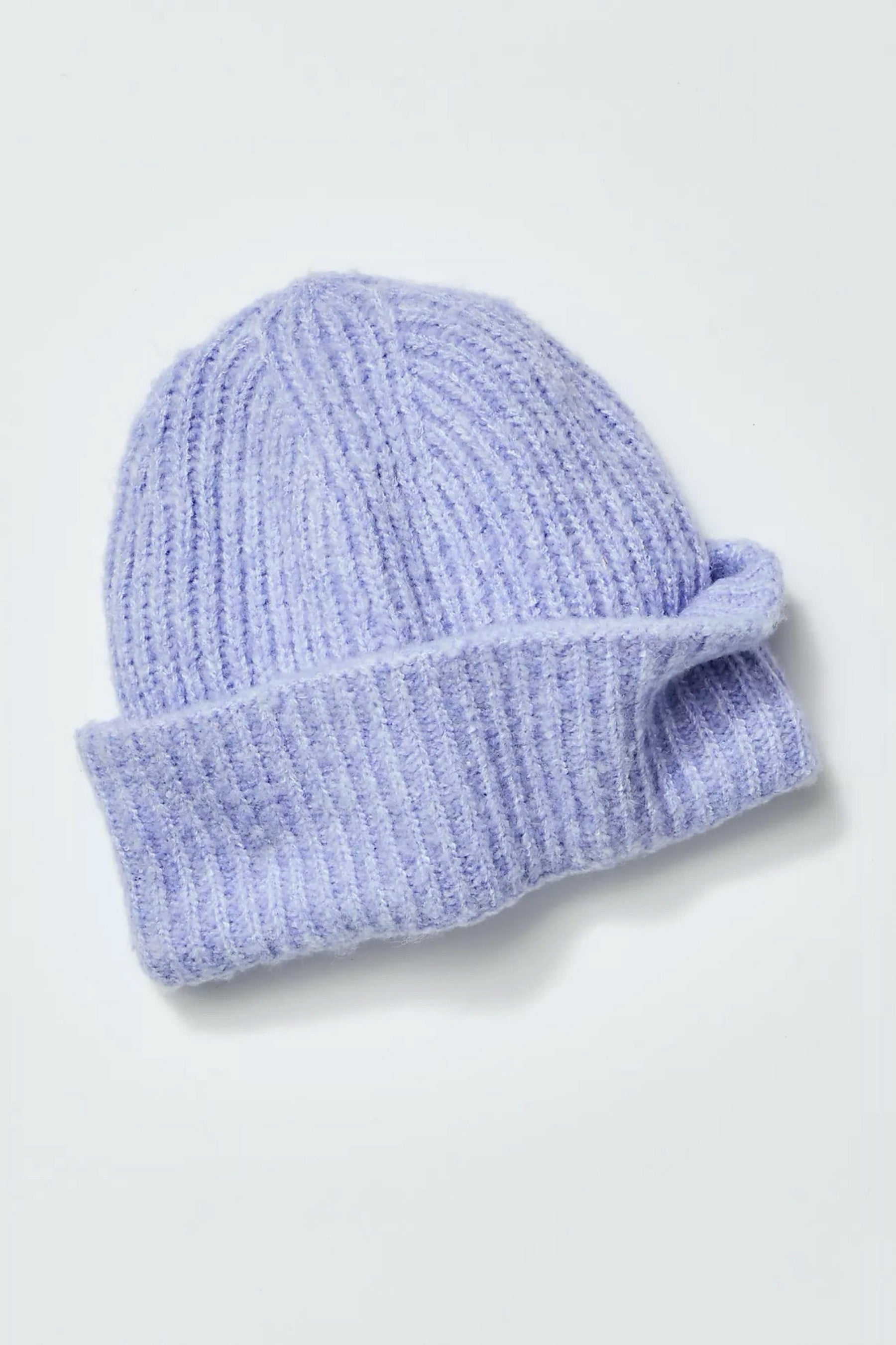 Periwinkle Marled Harbor Ribbed Beanie