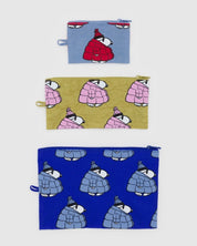 Puffer Snoopy Flat Pouch Set