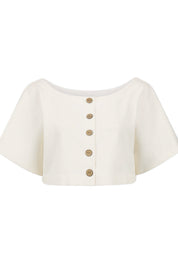 Boucle White Monet Top