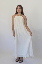 White Alaia Slip Dress