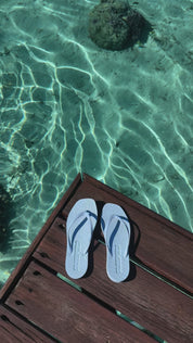 Angel Blue Tapered Flip Flops