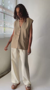 Taupe Evan Vest