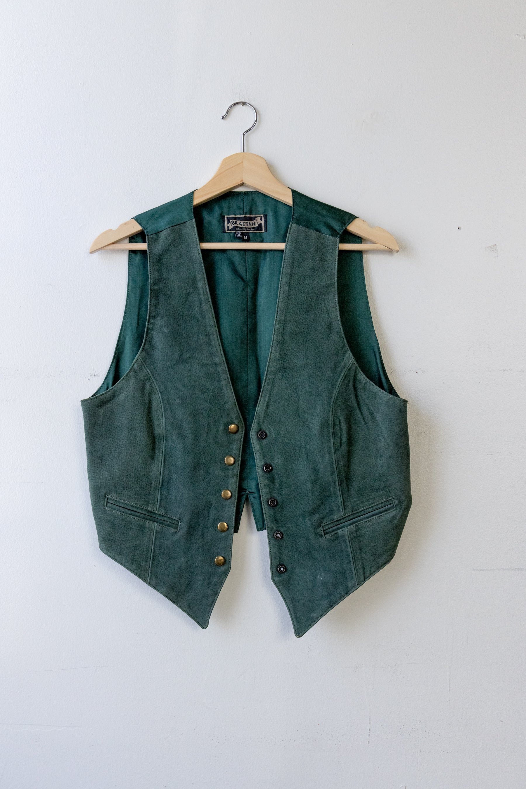 Green Suede Vest