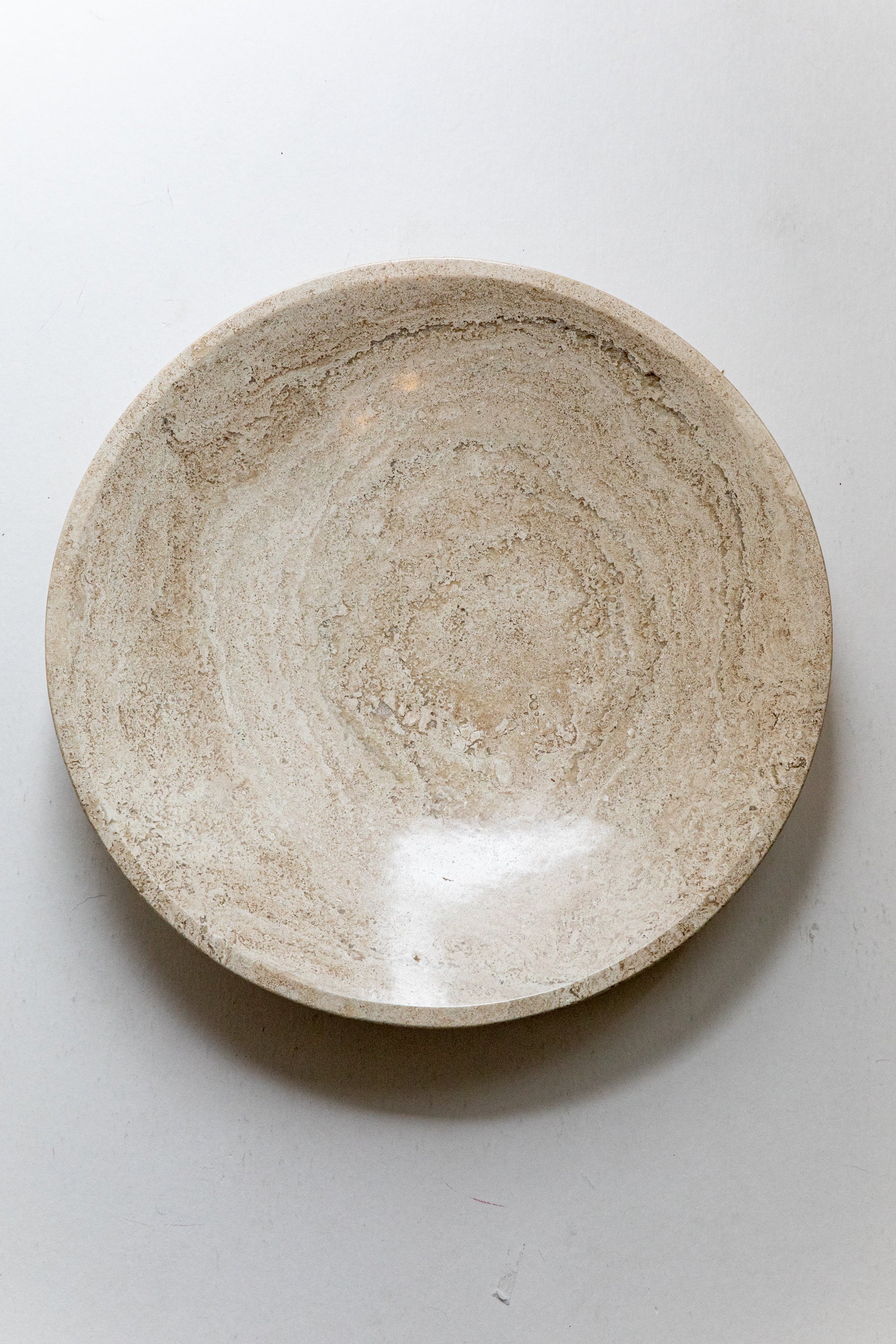 Oversized Travertine Bowl