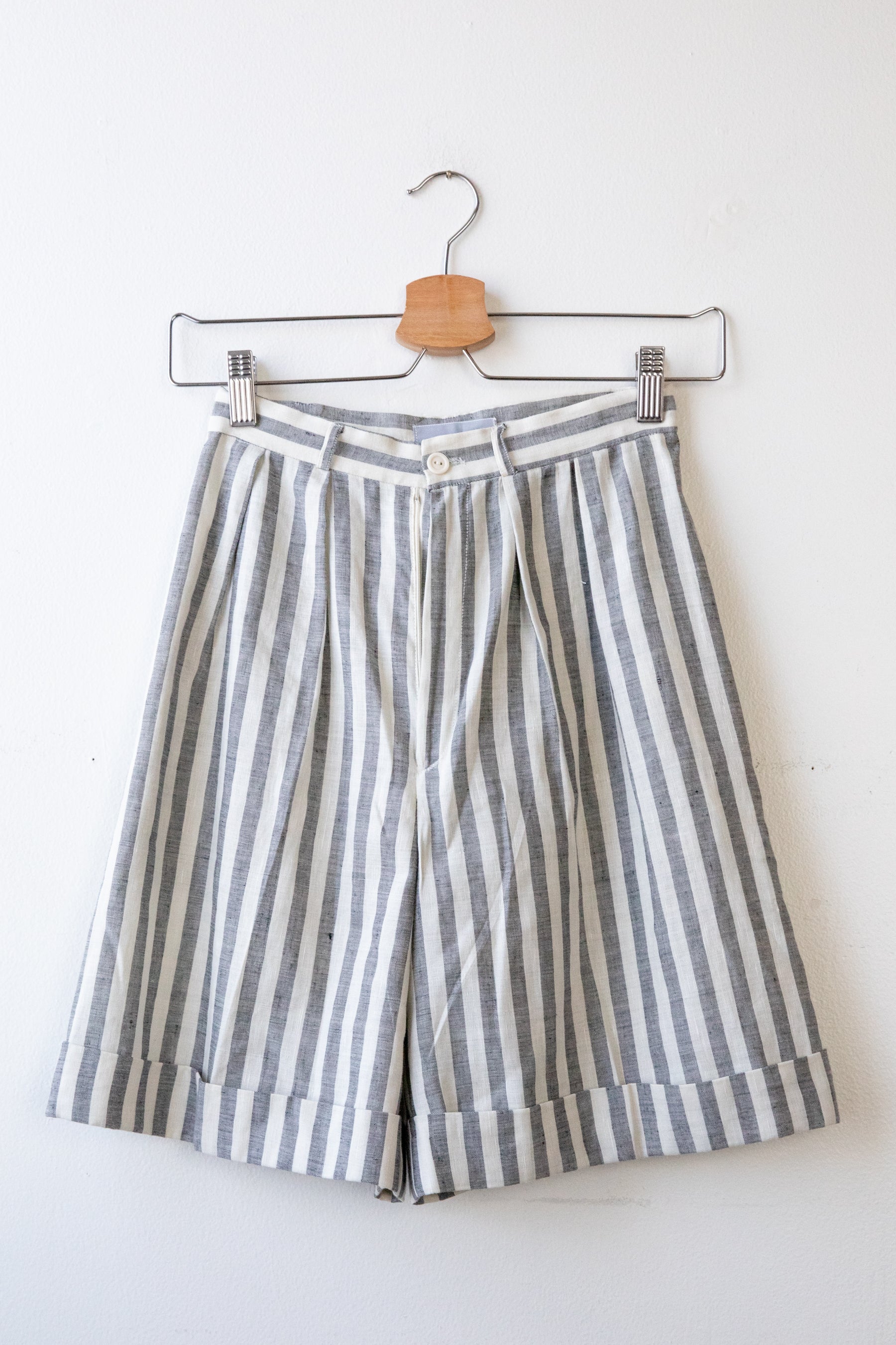 Grey Stripe Tailored Short