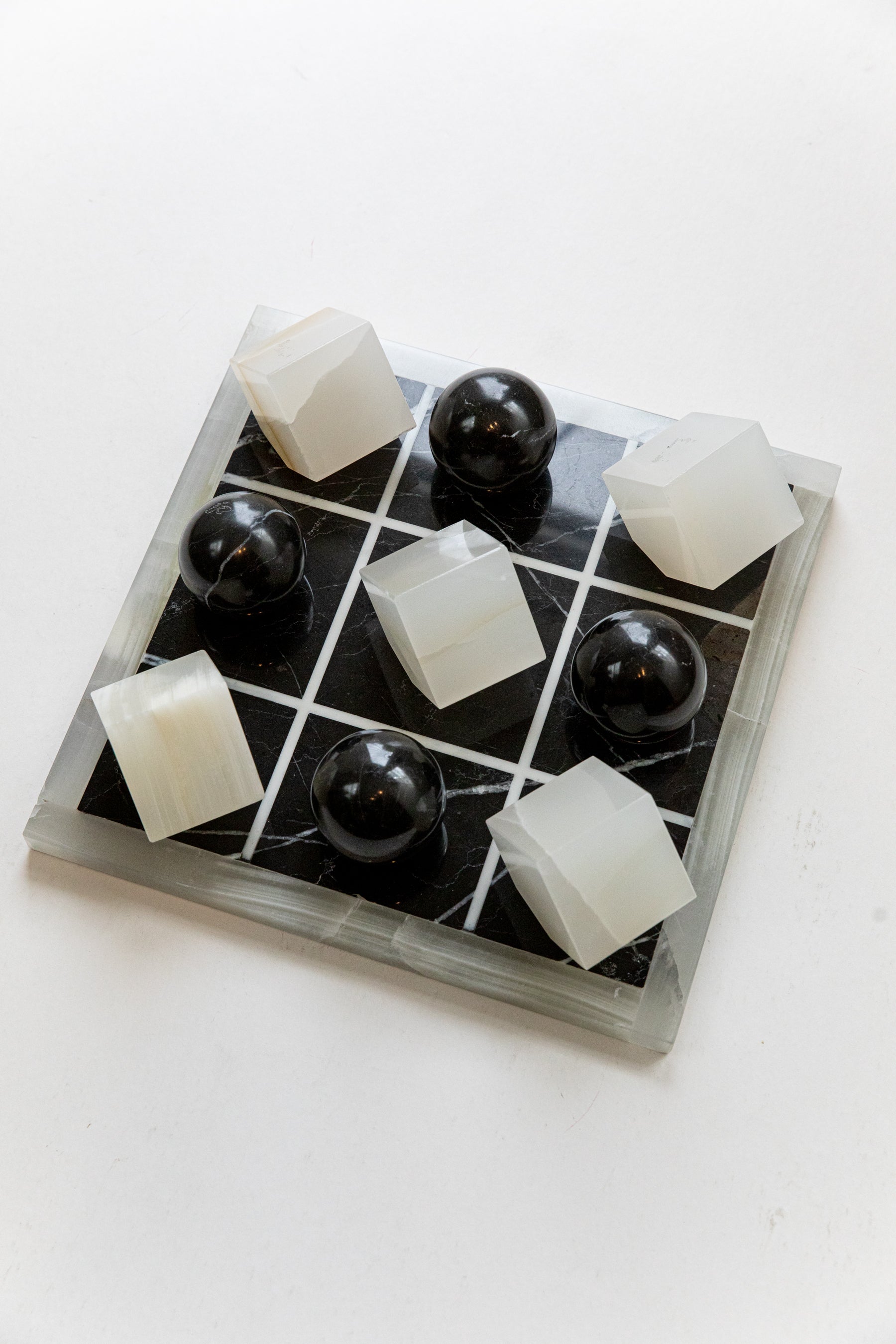 Black Stone Tic Tac Toe Set