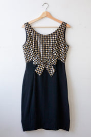 Mod Checkered Metallic Checkered Dress