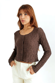 Brown Clair Top