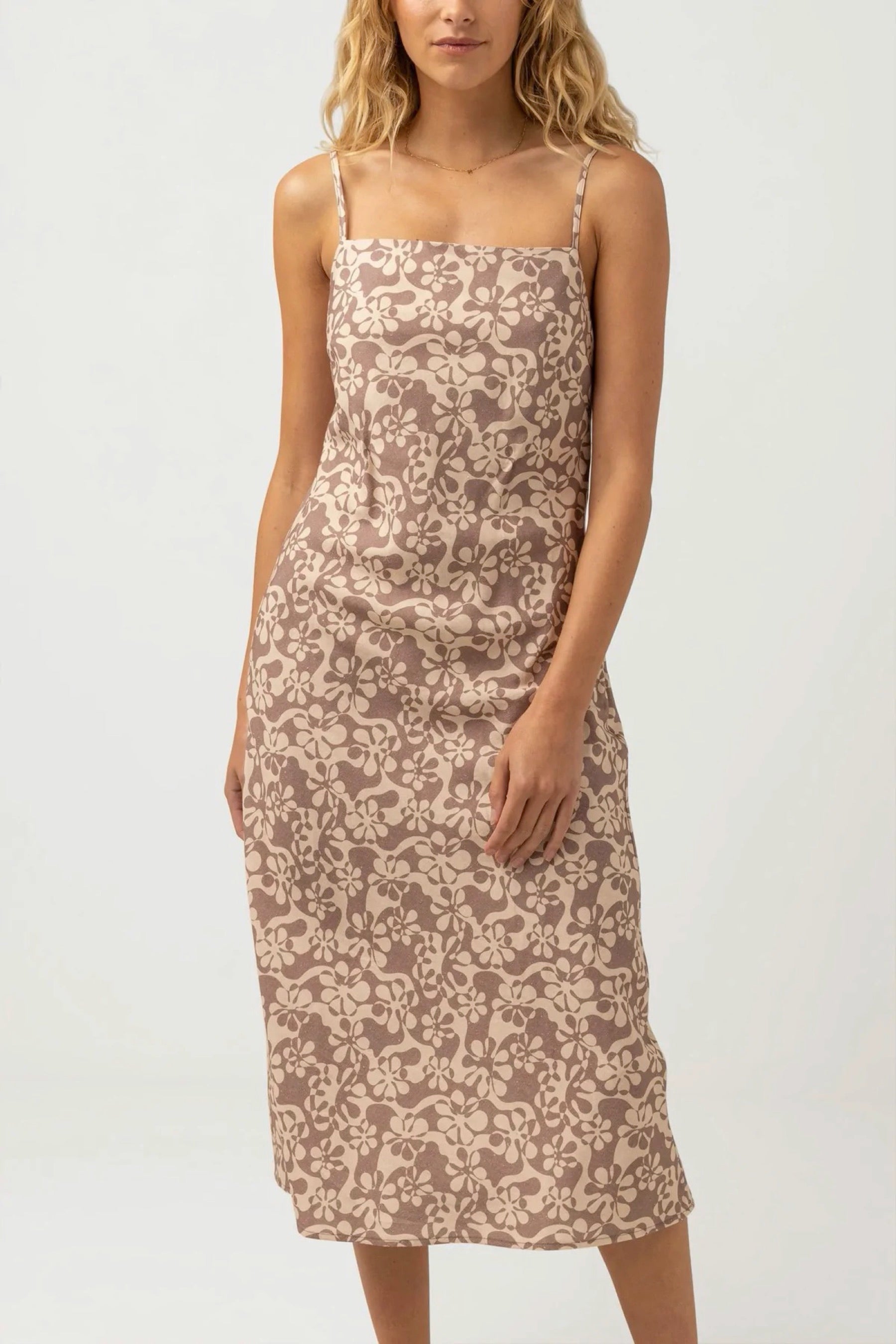 Chocolate Drifter Floral Dress