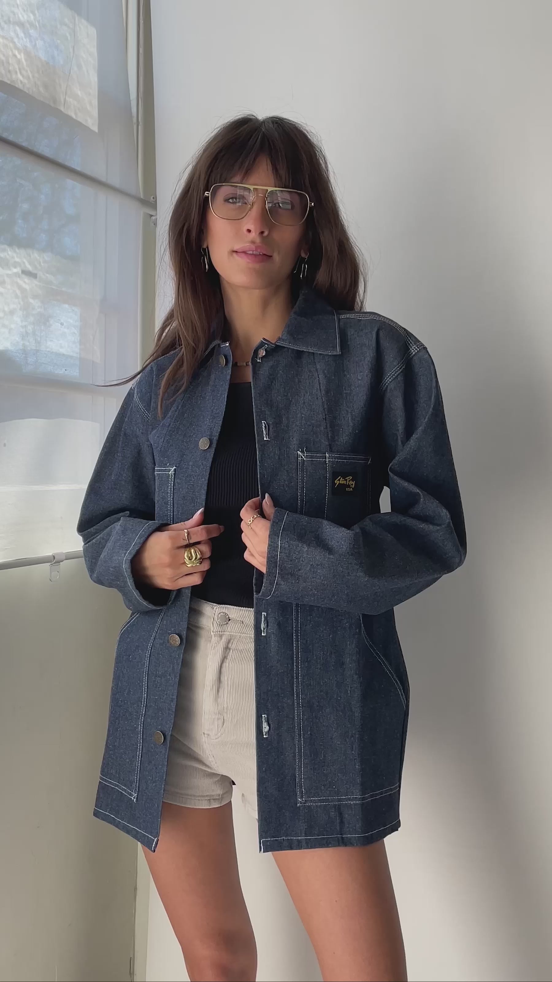 Medium Blue Shop Jacket