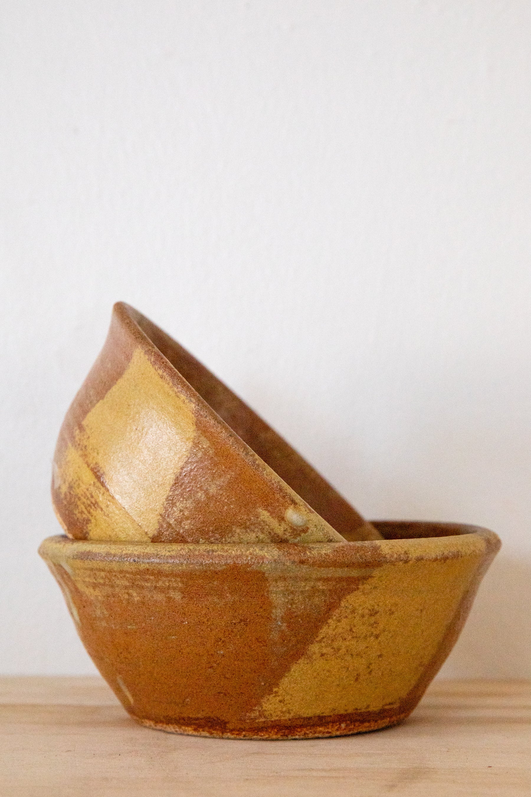 Rust + Tan Handmade Bowl Set