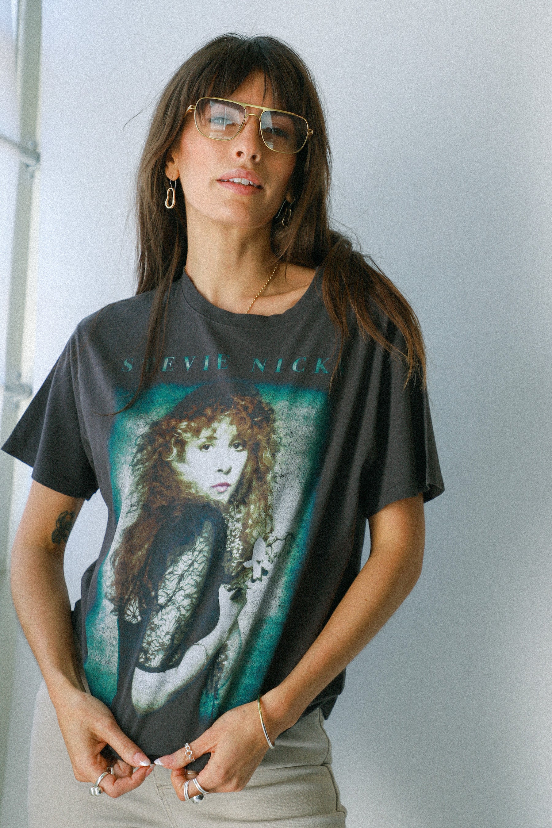 Stevie Nicks Photo Boyfriend Tee