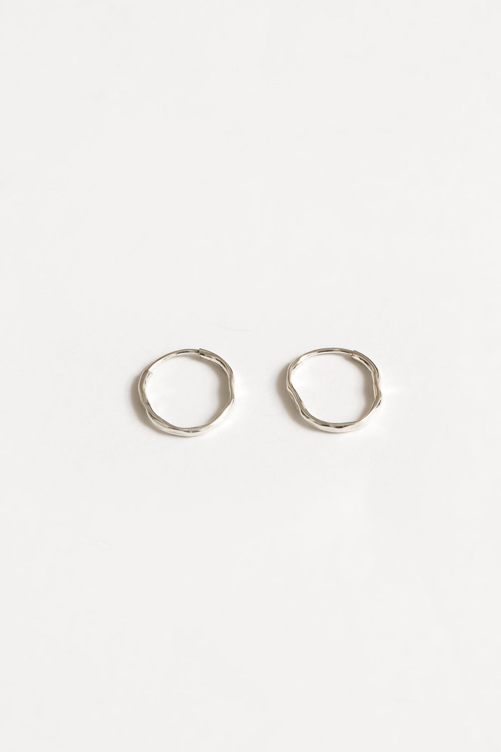 Silver Organic Hoops