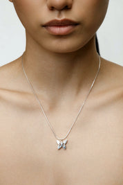 Silver Butterfly Necklace