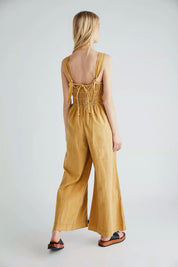 Golden Nugget After All Rouched Jumpsuit