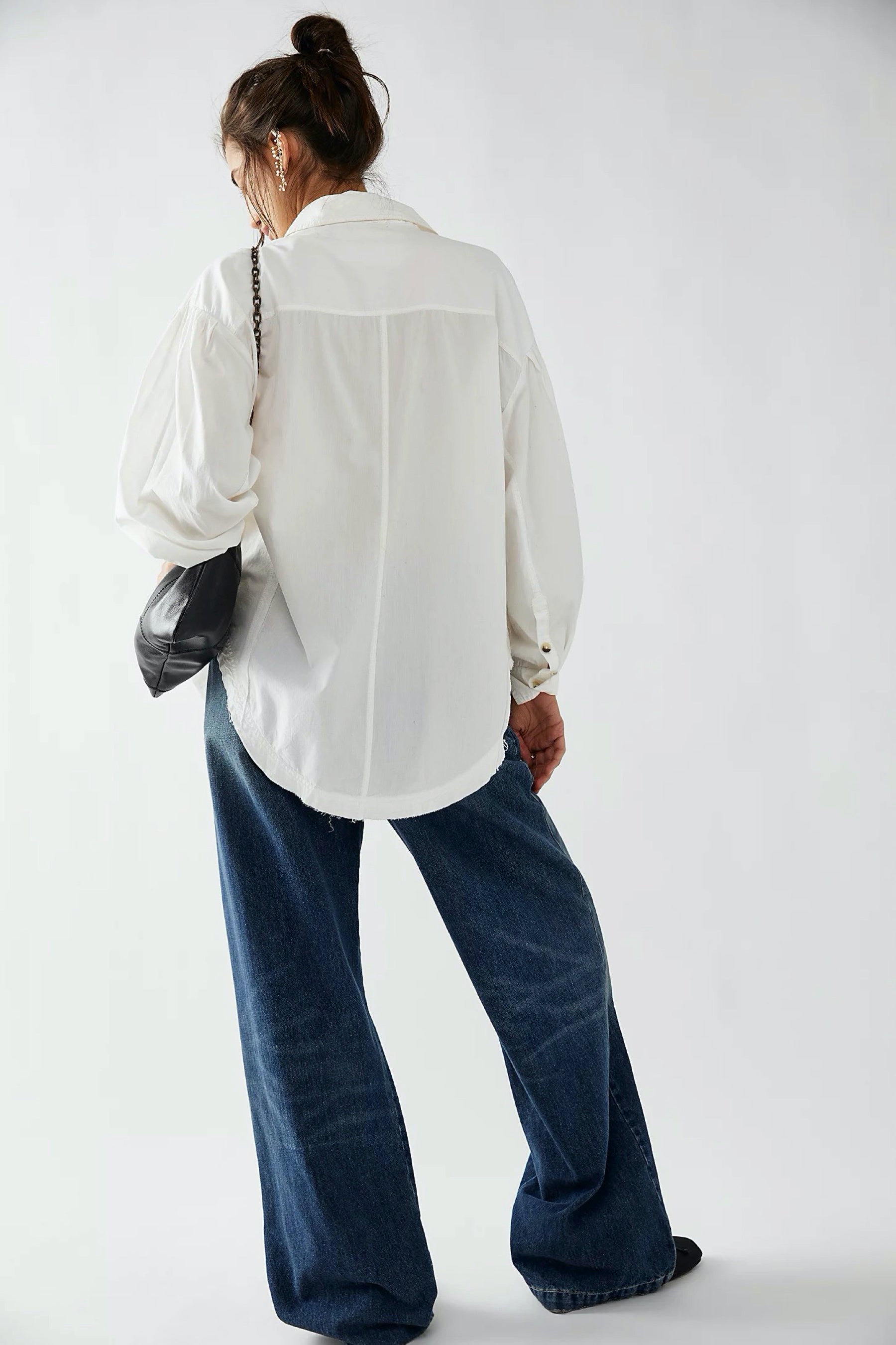 White Happy Hour Poplin Top