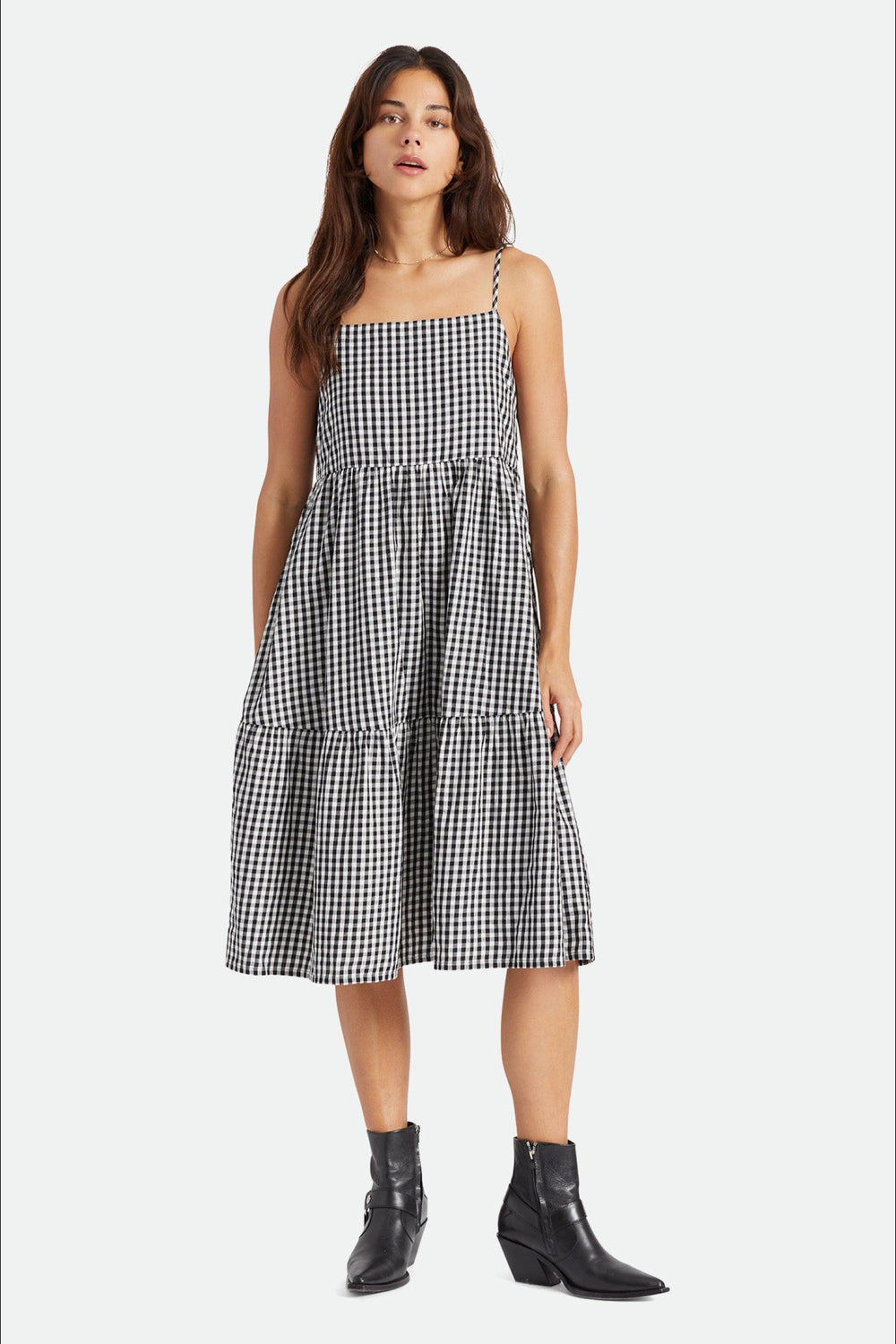 Black Gingham Dress