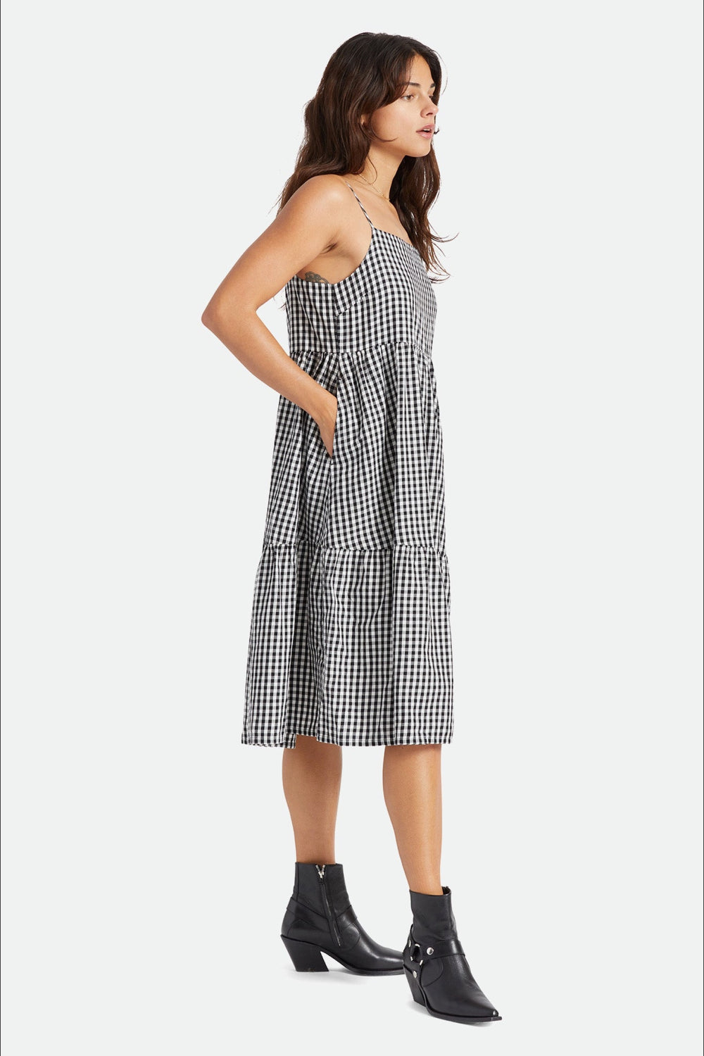 Black Gingham Dress