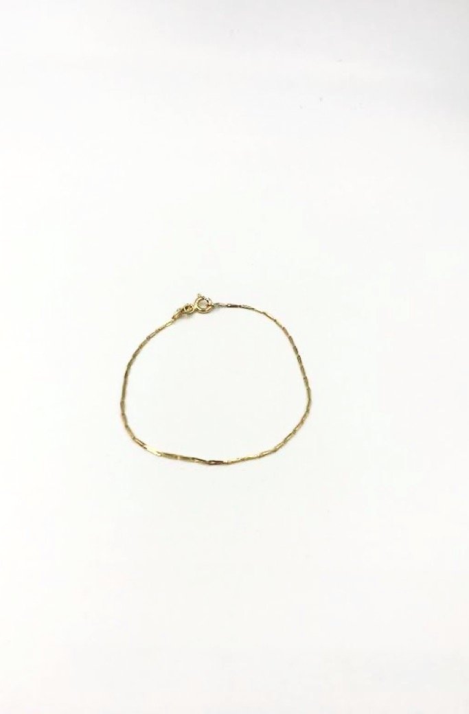 14k Gold Haystack Bracelet